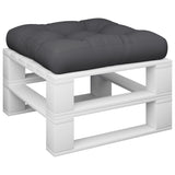 Vidaxl Pallet cushion 58x58x10 cm Fabric Black