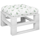 Vidaxl Pallet Pushion Blad mønster 58x58x10 cm Oxford stof