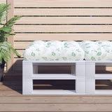 Vidaxl Pallet Pushion Blad mønster 58x58x10 cm Oxford stof