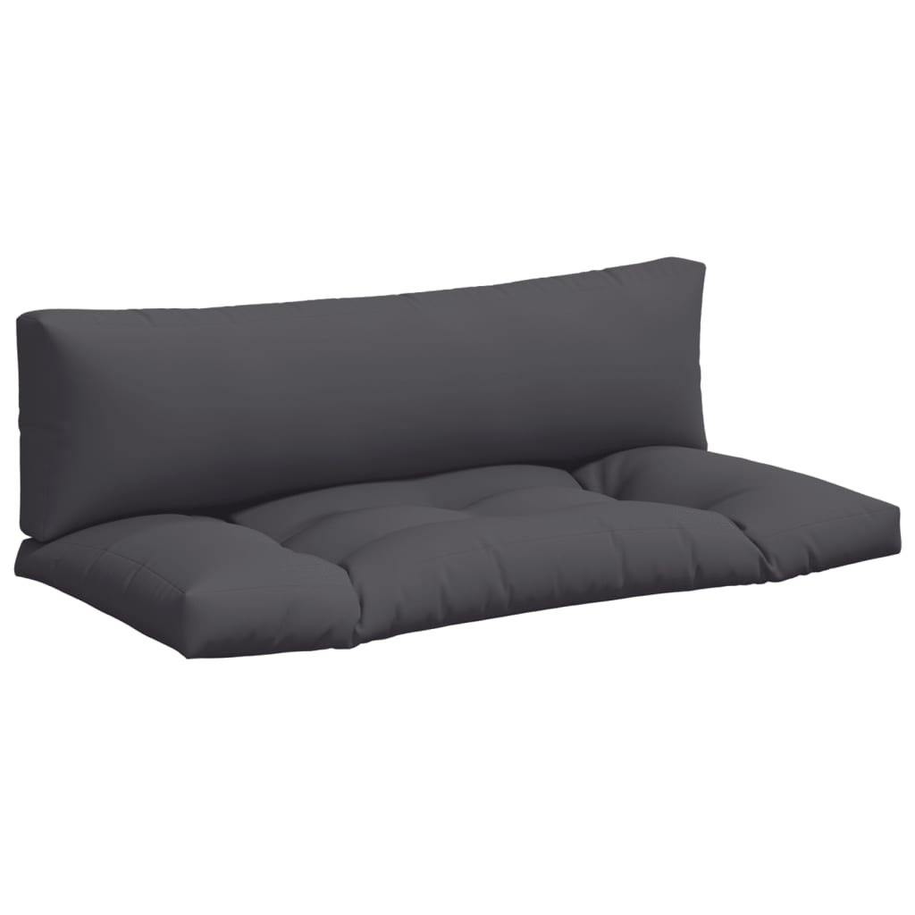 Paletne blazine Vidaxl 2 St Fabric Antracit -Crolored