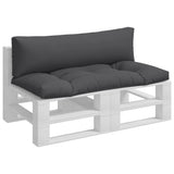 Paletne blazine Vidaxl 2 St Fabric Antracit -Crolored