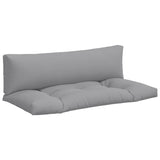 Vidaxl palete blazine 2 st tkanina siva