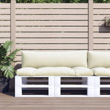 Vidaxl Pallet cushions 2 st fabric crème -colored