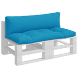 Vidaxl Pallet cushions 2 st fabric light blue
