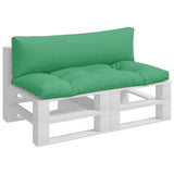 Vidaxl Pallet cushions 2 st fabric green