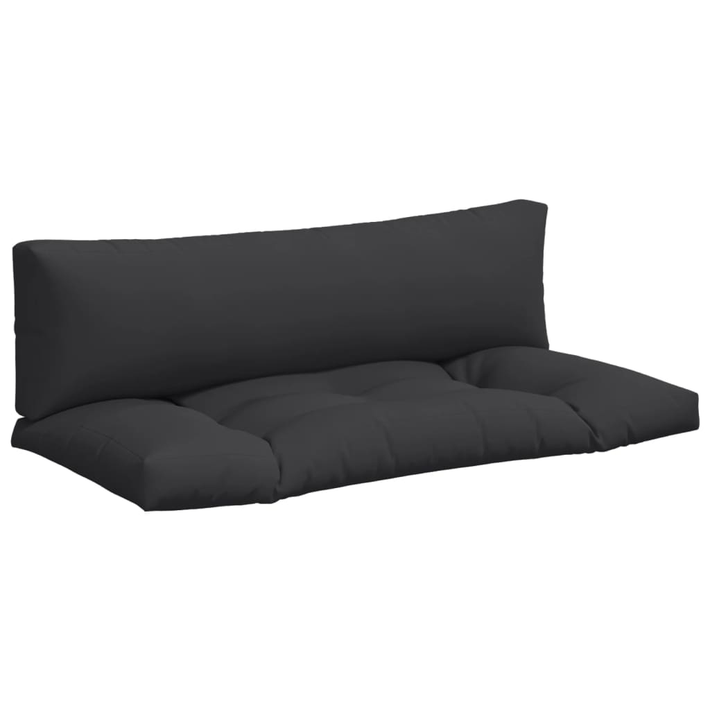 Vidaxl Pallet cushions 2 st fabric black