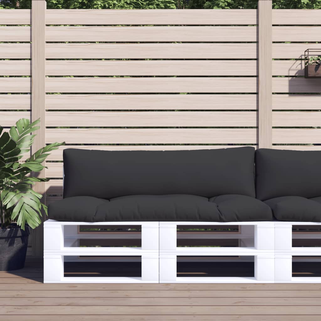 Vidaxl Pallet cushions 2 st fabric black