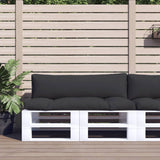 Vidaxl Pallet cushions 2 st fabric black