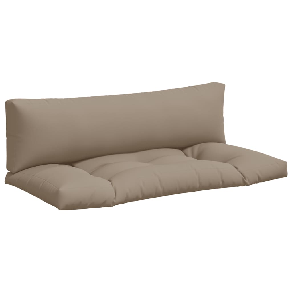 Vidaxl Pallet cushions 2 st fabric taupe