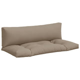 Vidaxl Pallet cushions 2 st fabric taupe
