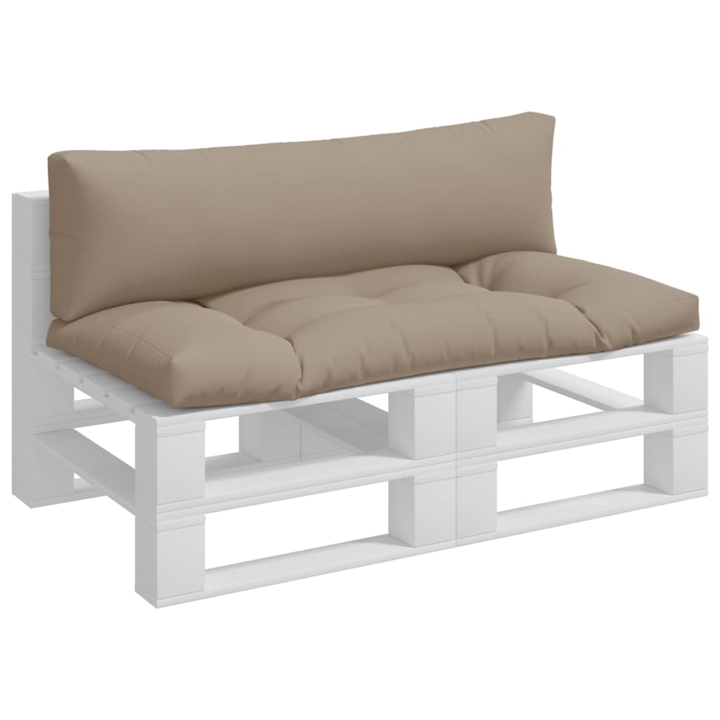 Vidaxl Pallet cushions 2 st fabric taupe