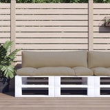 Vidaxl Pallet cushions 2 st fabric taupe