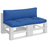 Vidaxl palete blazine 2 St Fabric Svetlo modra