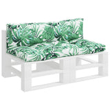 Cuscini da pallet Vidaxl 2 ST Fabric foglia Modello