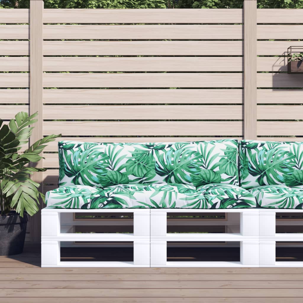 Cuscini da pallet Vidaxl 2 ST Fabric foglia Modello