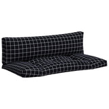 Vidaxl palle puder 2 stedcase mønster oxford stof sort