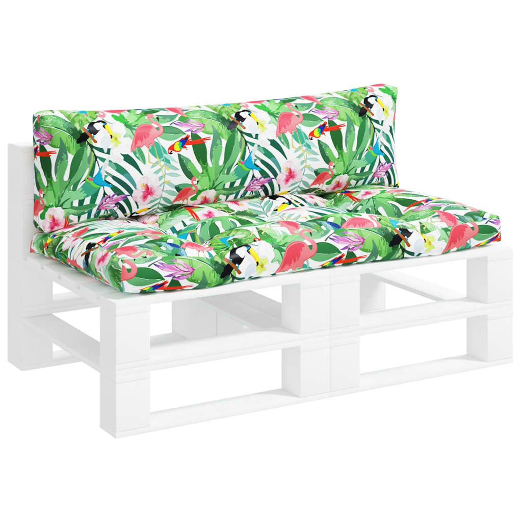 Vidaxl Pallet CUDIONS 2 St Oxford Fabric Multi -färgade