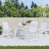 Vidaxl Garden Stol Puder 4 ST 40x40x4 cm Stof Multi -farvet