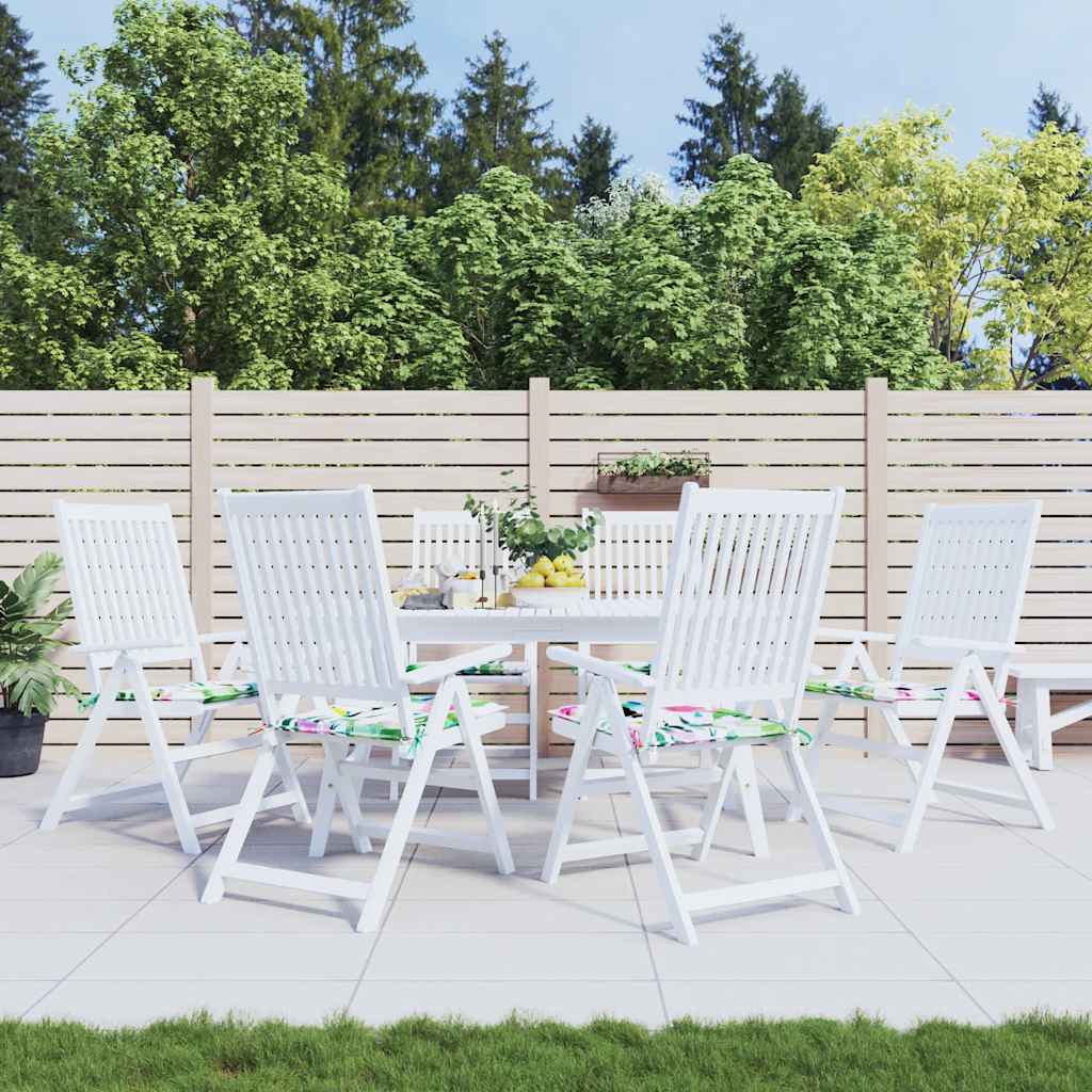 Vidaxl Garden Stol Puder 6 PCS 40x40x4 cm stof Multi -farvet