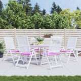 Cuscini da sedia da giardino Vidaxl 6 St 40x40x4 cm tessuto rosa