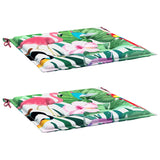 Polštáře zahradní židle Vidaxl 2 st 50x50x4 cm Fabric Multi -rozložený