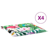 Polštáře zahradní židle Vidaxl 4 st 50x50x4 cm Fabric Multi -rozložený