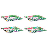 Polštáře zahradní židle Vidaxl 4 st 50x50x4 cm Fabric Multi -rozložený