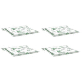 Vidaxl Garden Stol Puder 4 PCS Bladmønster 50x50x3 cm stof