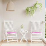 Vidaxl Garden Cushions 2 St 50x50x4 cm tessuto rosa