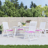 Vidaxl Garden stolpuder 4 ST 50x50x4 cm stofrosa