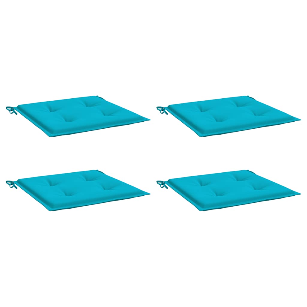 Vidaxl Garden Stol Puder 4 St 50x50x4 cm Stof Turkis