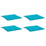 Vidaxl Garden Stol Puder 4 St 50x50x4 cm Stof Turkis