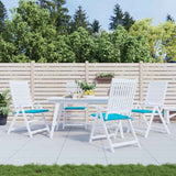 Vidaxl Garden Stol Puder 4 St 50x50x4 cm Stof Turkis