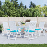 Vidaxl Garden Stol Puder 6 St 50x50x4 cm Stof Turkis