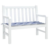 Vidaxl Garden Bench polštář pruhovaný 100x50x4 cm oxford textilie bílá a modrá
