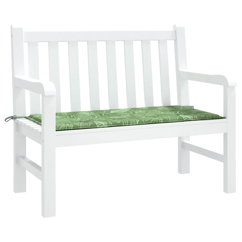 Vidaxl Garden Bench polštář 100x50x4 cm Oxford Fabric list vzorec