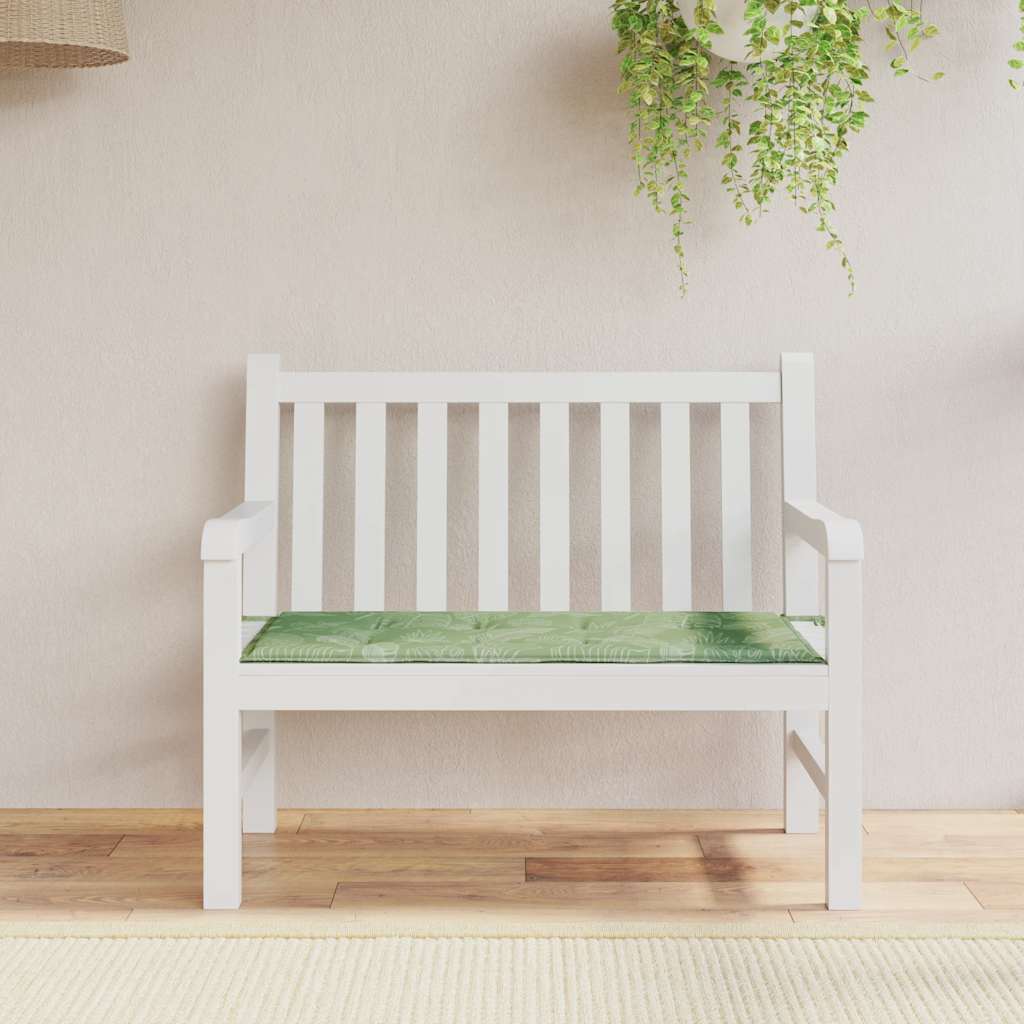 Vidaxl Garden Bench polštář 100x50x4 cm Oxford Fabric list vzorec