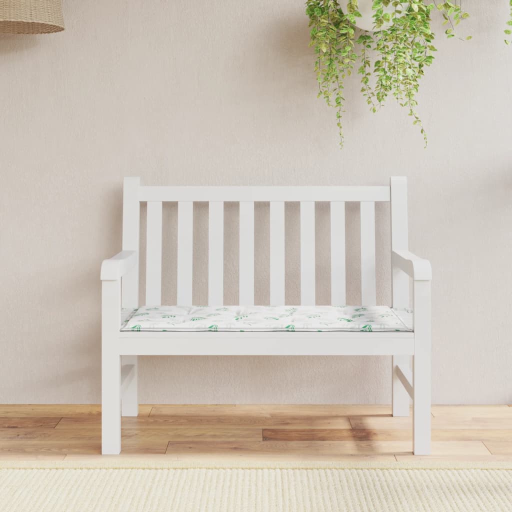 Vidaxl Garden Bench Pushion 120x50x3 cm Oxford stofbladmønster