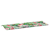 Vidaxl Garden Bench Pushion 150x50x4 cm Oxford Stof Multi -farvet
