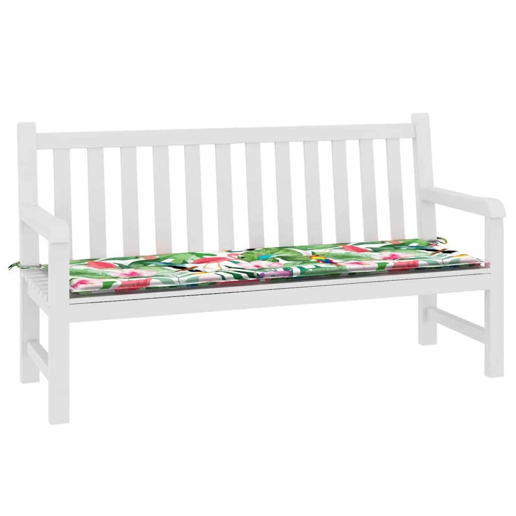Vidaxl Garden Bench Pushion 150x50x4 cm Oxford Stof Multi -farvet