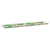 Polštář vidaxl zahradní lavička 200x50x4 cm Fabric Multi -rozložený