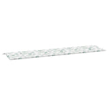 Vidaxl Garden Bench polštář listů vzorec 200x50x4 cm tkanina