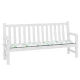 Vidaxl Garden Bench polštář listů vzorec 200x50x4 cm tkanina