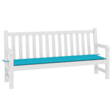 Vidaxl Garden Bench Pushion 200x50x4 cm stof turkis