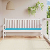 Vidaxl Garden Bench Pushion 200x50x4 cm stof turkis