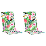 Vidaxl Garden chair cushions 2 pcs 120x50x3 cm fabric multi -colored