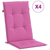 Cuscini da sedia vidaxl 4 pust rosa con posteriori posteriori