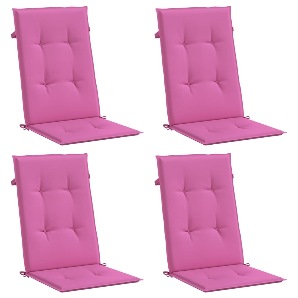 Cuscini da sedia vidaxl 4 pust rosa con posteriori posteriori