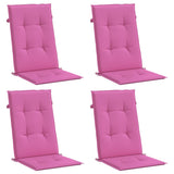 Cuscini da sedia vidaxl 4 pust rosa con posteriori posteriori