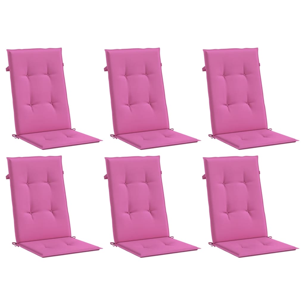 Vidaxl Chair cushions 6 sted back dust pink